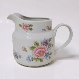 vintage 1989 ftda "especially for you" porcelain floral creamer/flower vase